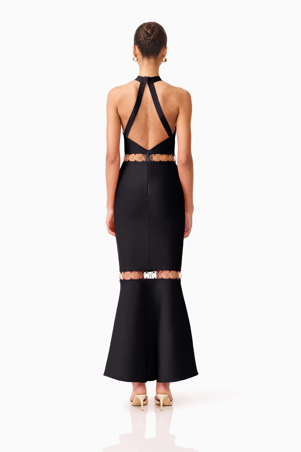 Naomi Halter Gown in Black