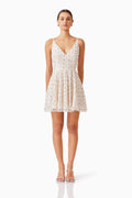 Kristina Party Mini Dress in White