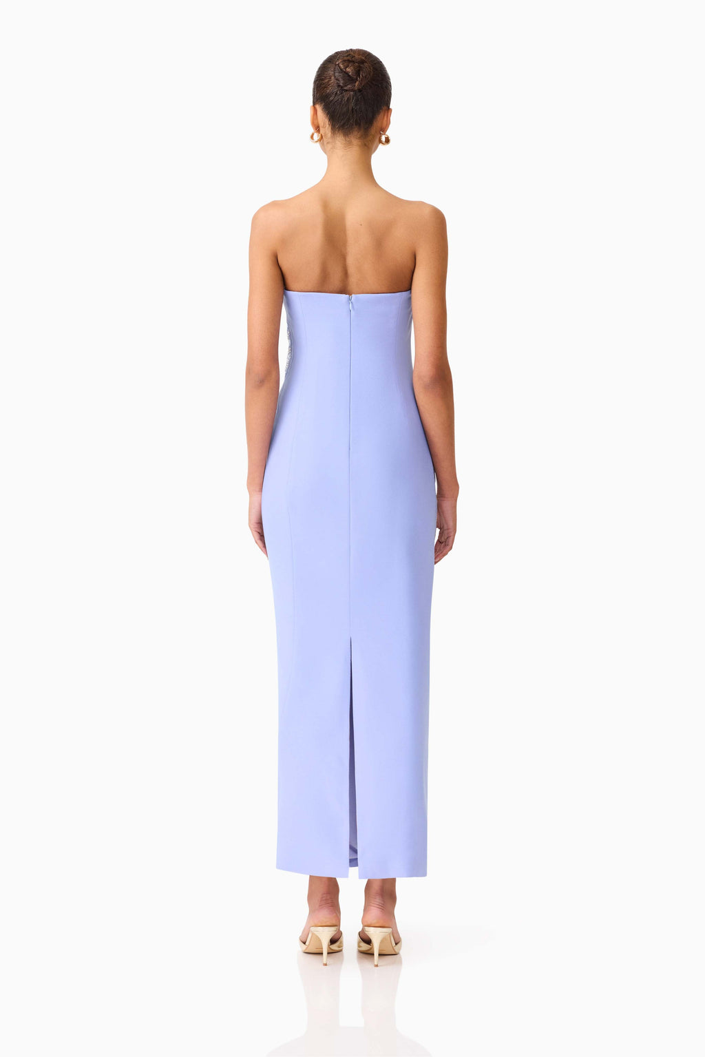 Mira Strapless Gown in Blue