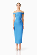 Elena Strapless Gown in Blue