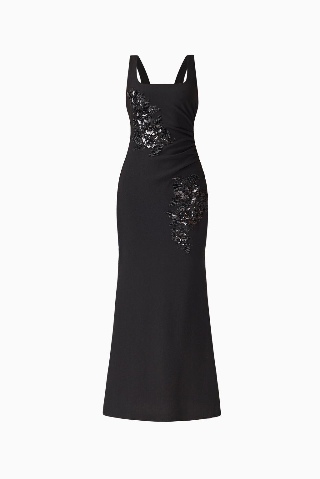 Odelia Beaded Maxi Dress in Black