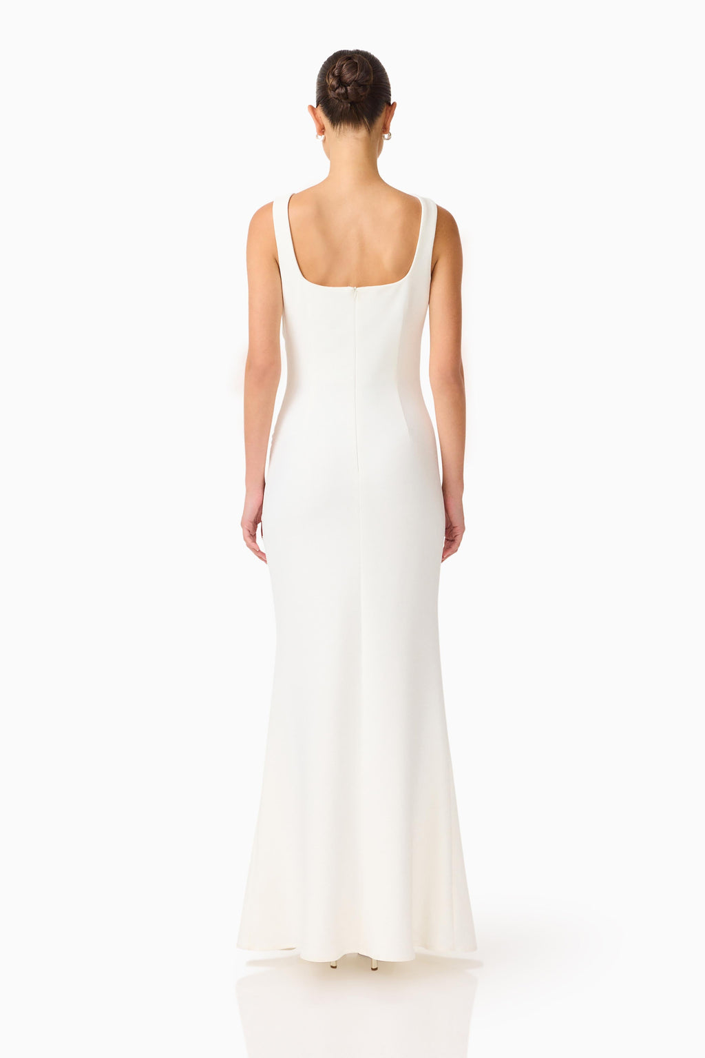 Odelia Beaded Maxi Dress in White