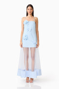 Reina Applique Gown in Sky Blue