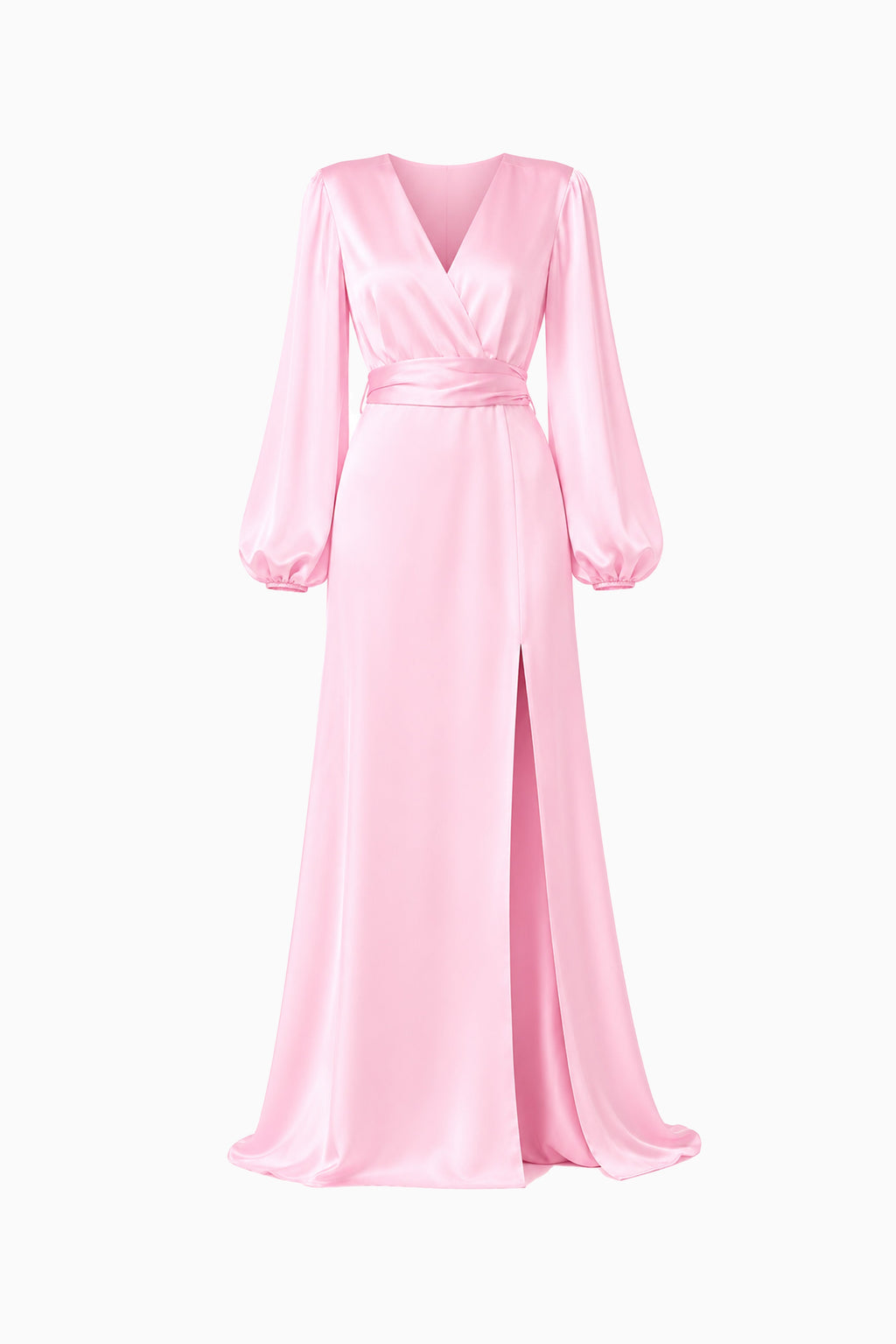Kai Long Sleeve Maxi Dress in Pale Pink