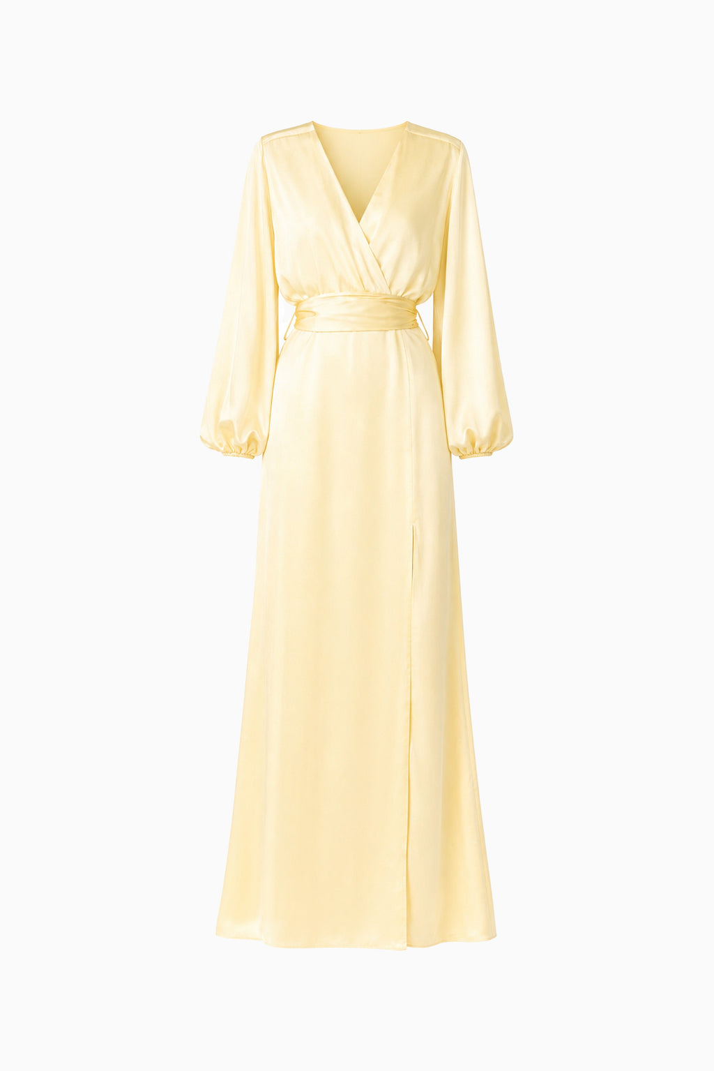 Kai Long Sleeve Maxi Dress in Butter Yellow