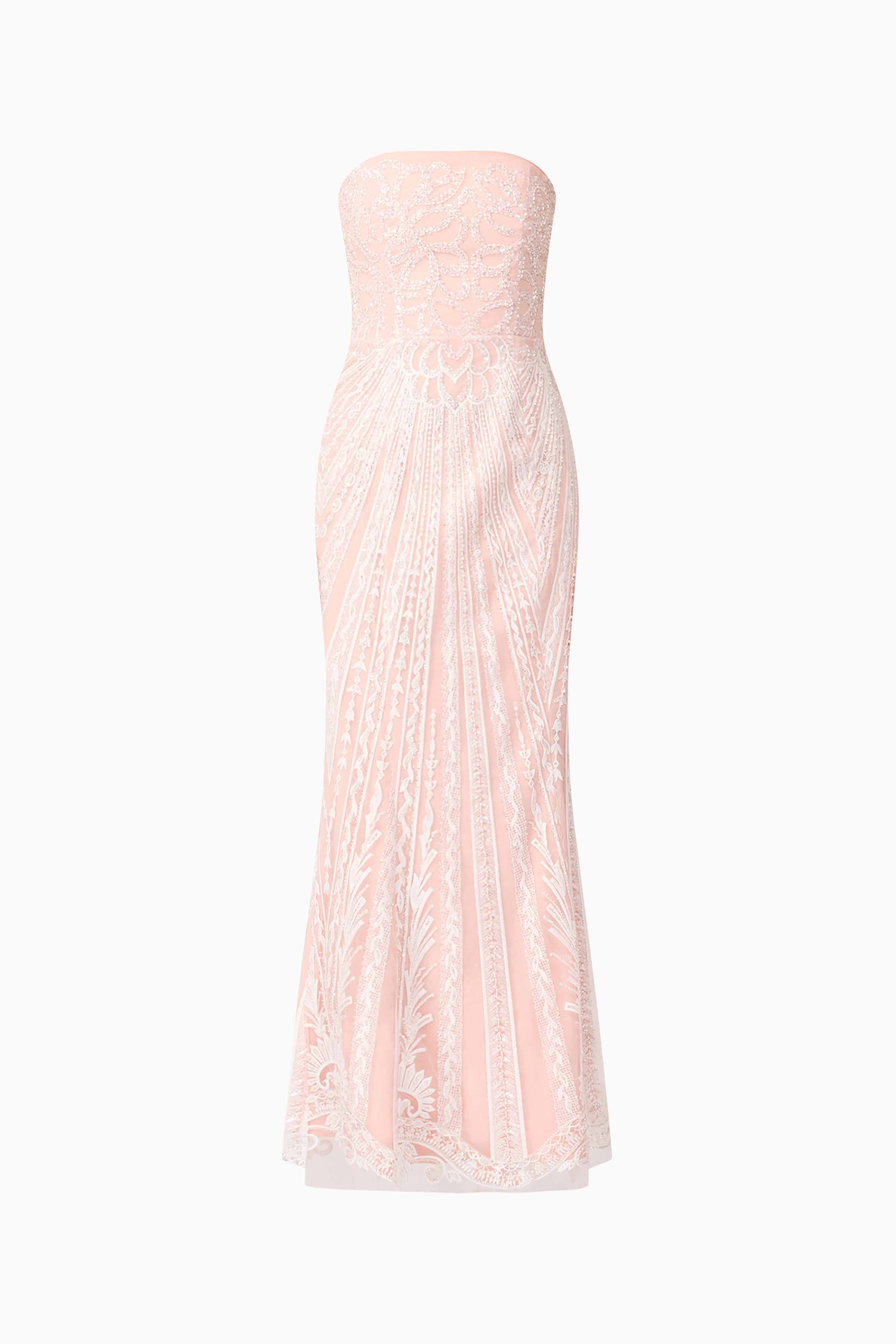 Kiki Strapless Gown in Pink
