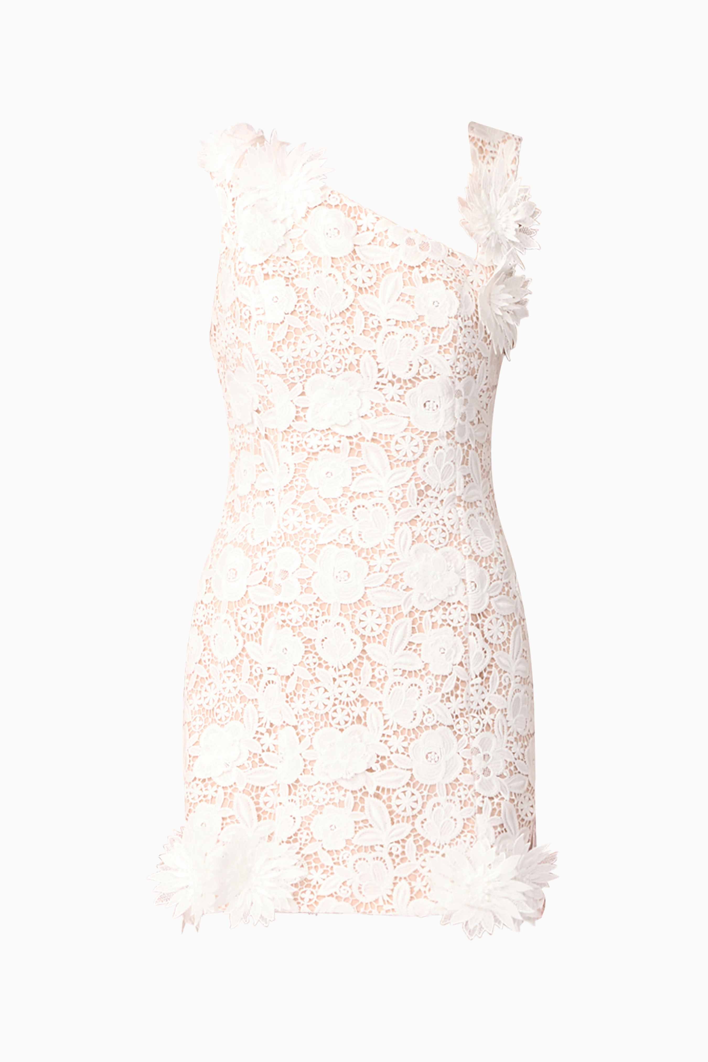 Margot Shift Mini Dress in White