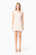 Margot Shift Mini Dress in White