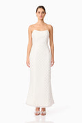 Lola Strapless Gown in White