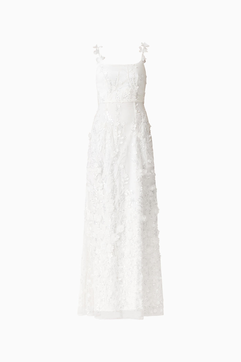 Rina Beaded Gown in White