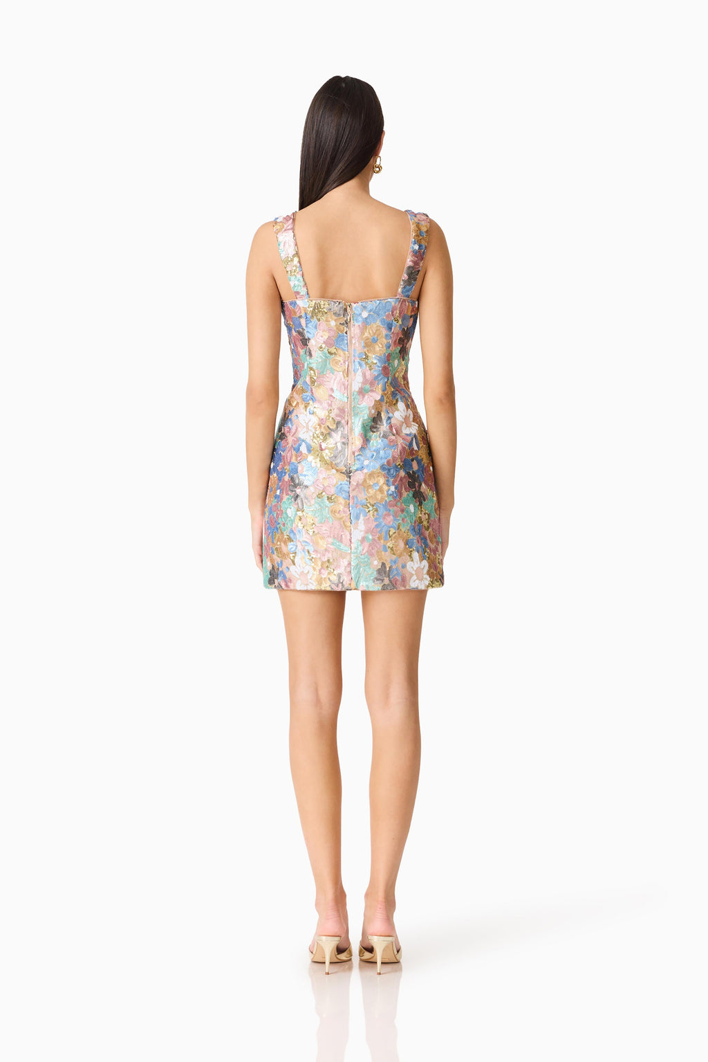 Athea Sequin Mini Dress in Floral