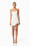 Janelle Strapless Mini Dress In White