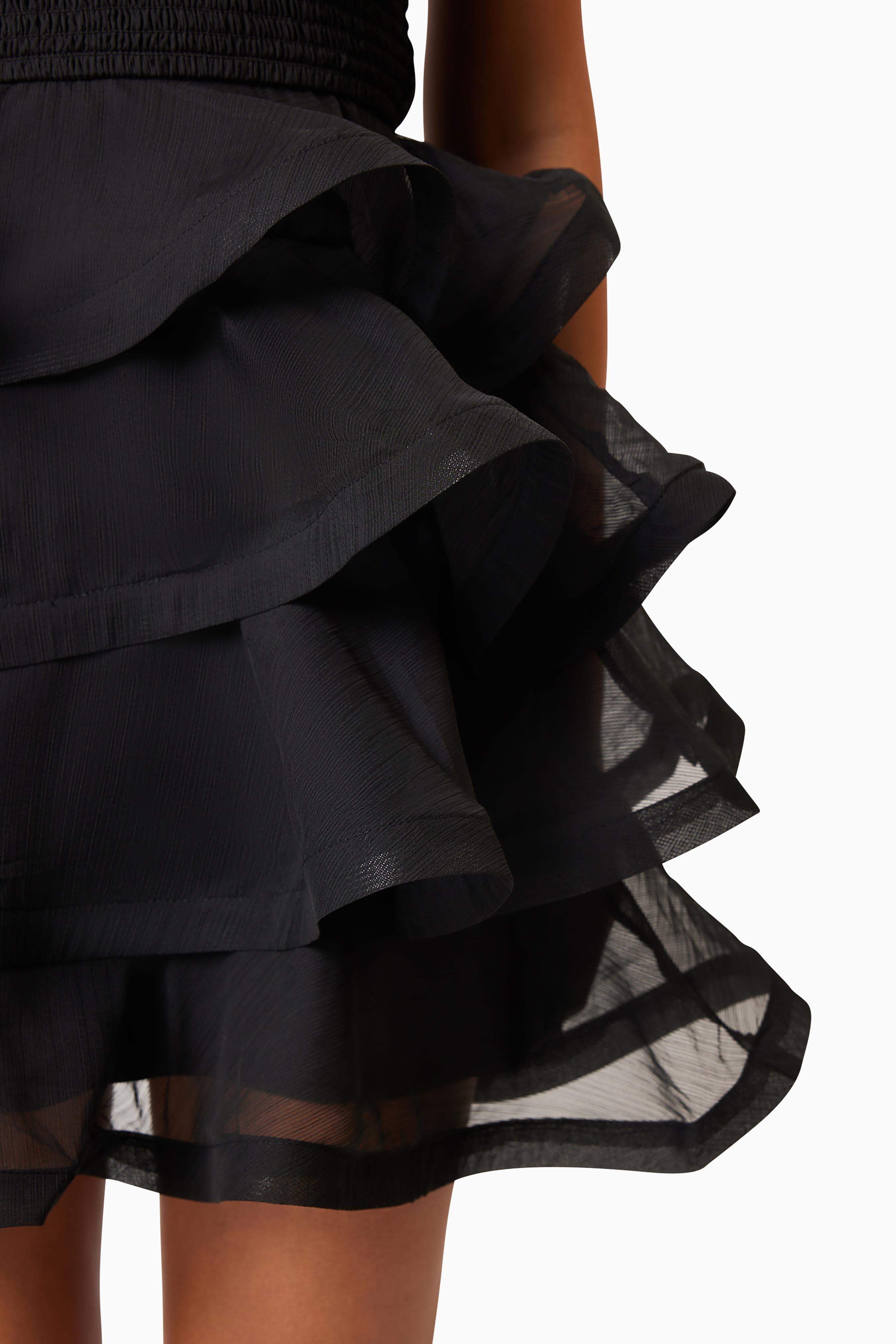 Louise Strapless Mini Dress In Black