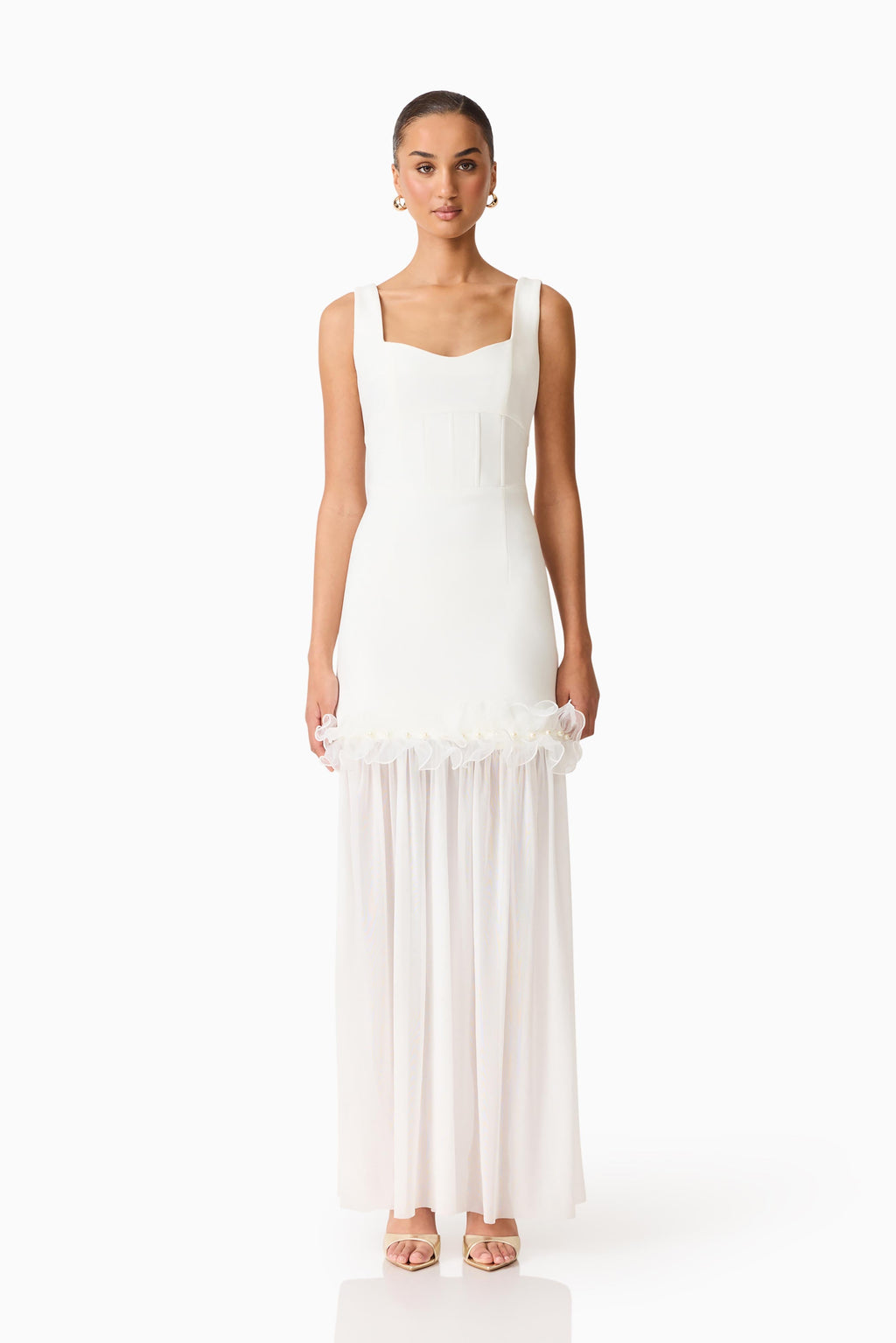 Sia Sweetheart Gown in White
