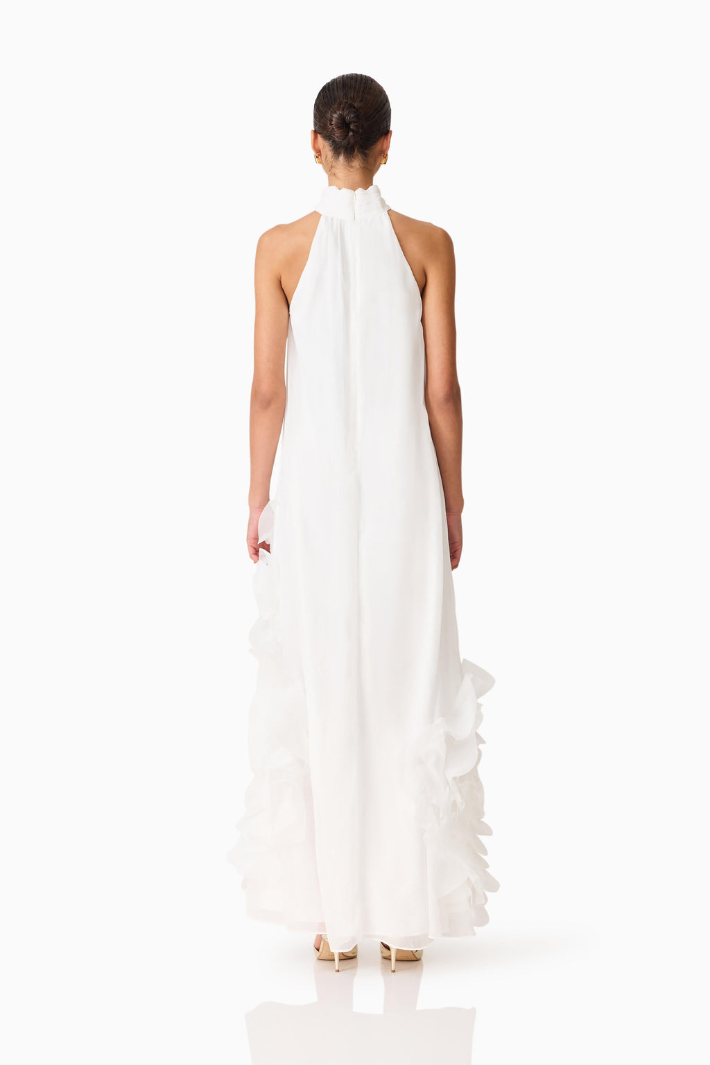 Evelin Halter Gown in White