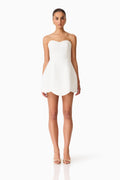 Noralyn Strapless Mini Dress in White
