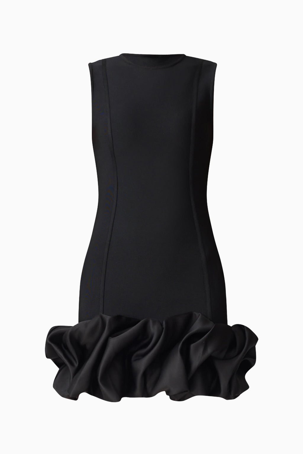 Celia Bubble Mini Dress in Black