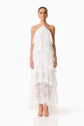 Evelin Lace Gown in White