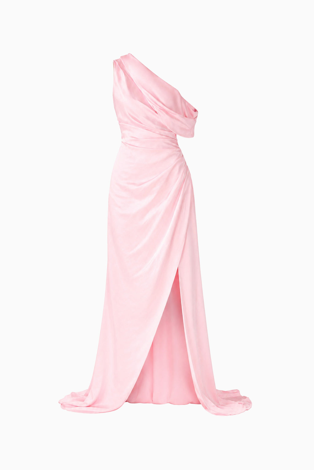 Isadora Off The Shoulder Gown in Pale Pink