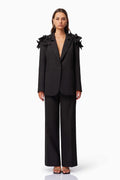 Kennedy Straight Leg Tailored Pants in Black