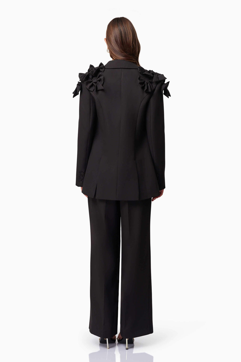 Kennedy Straight Leg Tailored Pants in Black