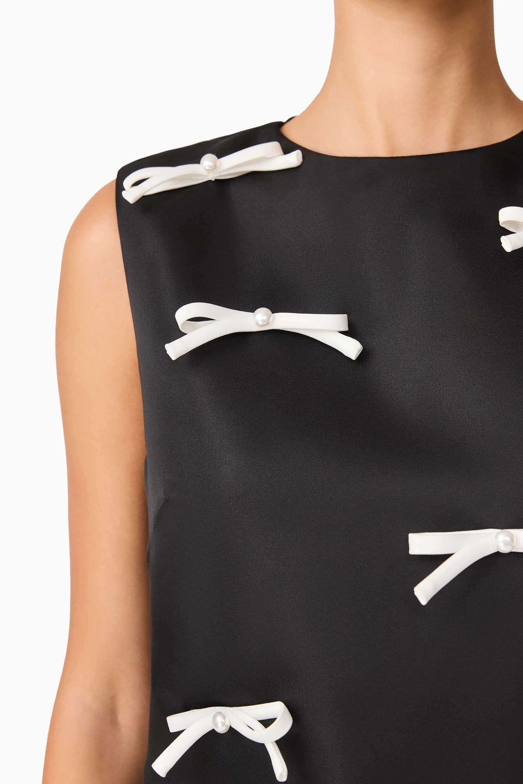 Ursula Mini Shift Dress in Black