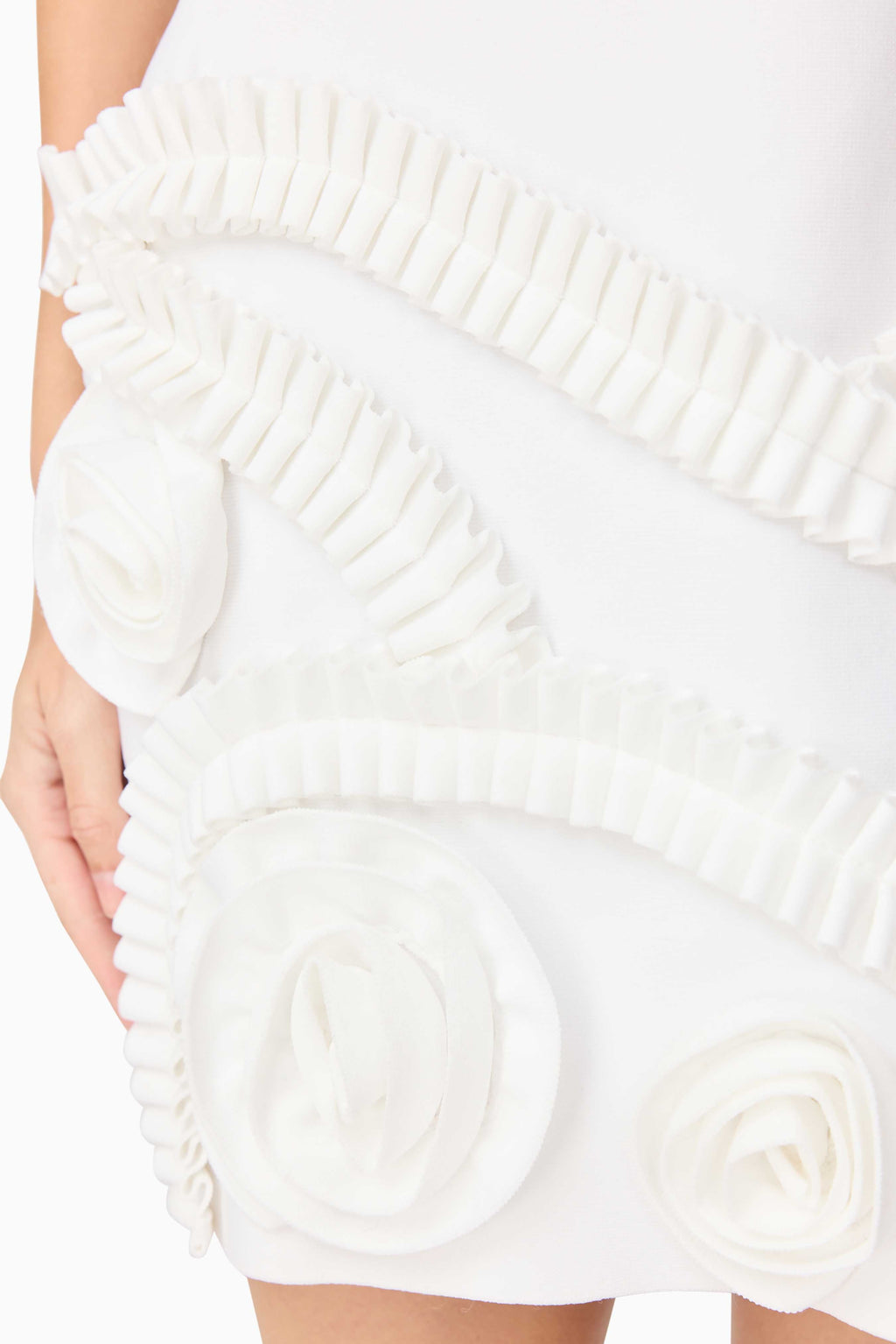 Sonya Tulip Mini Dress in White