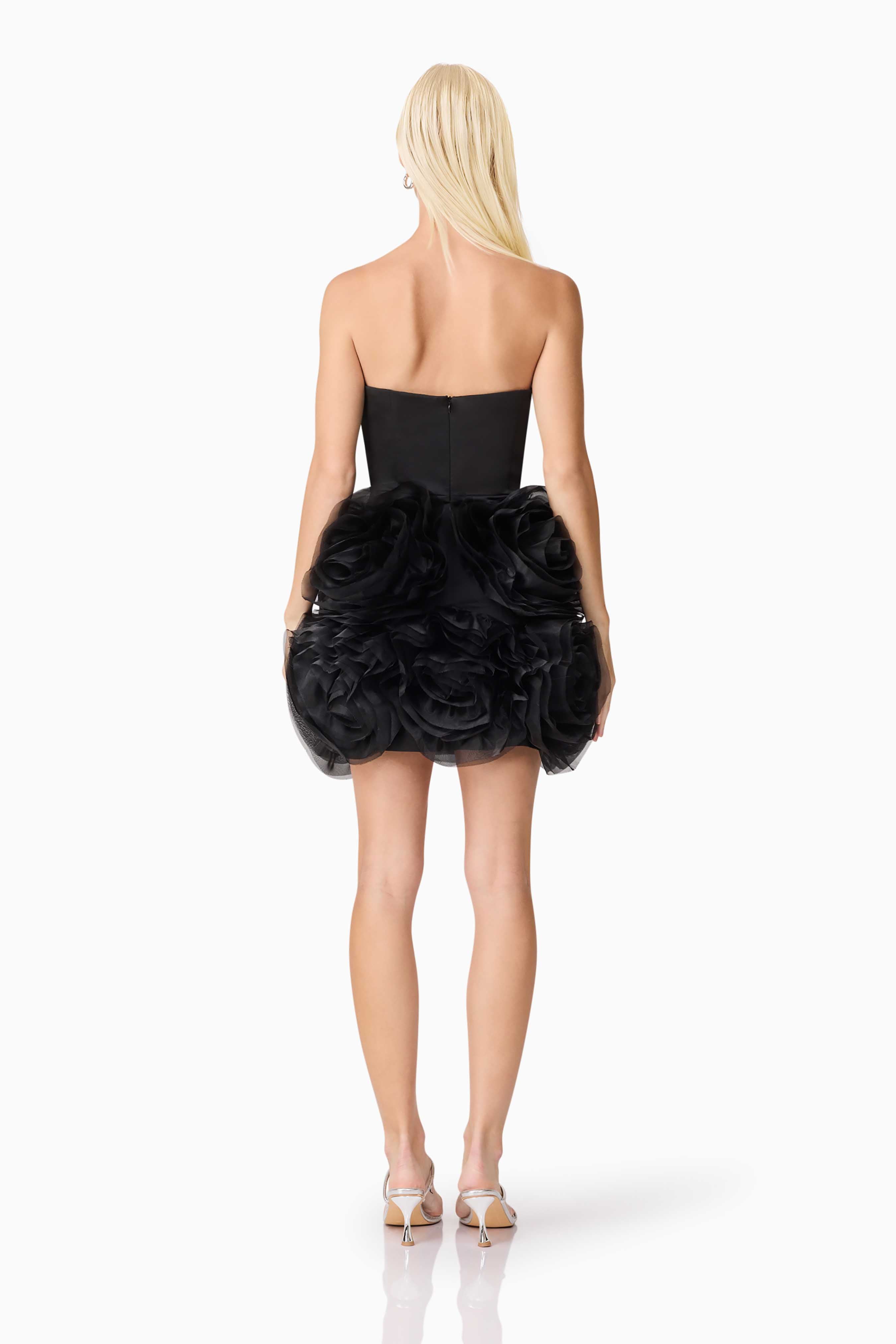 Asher Strapless Mini Dress in Black
