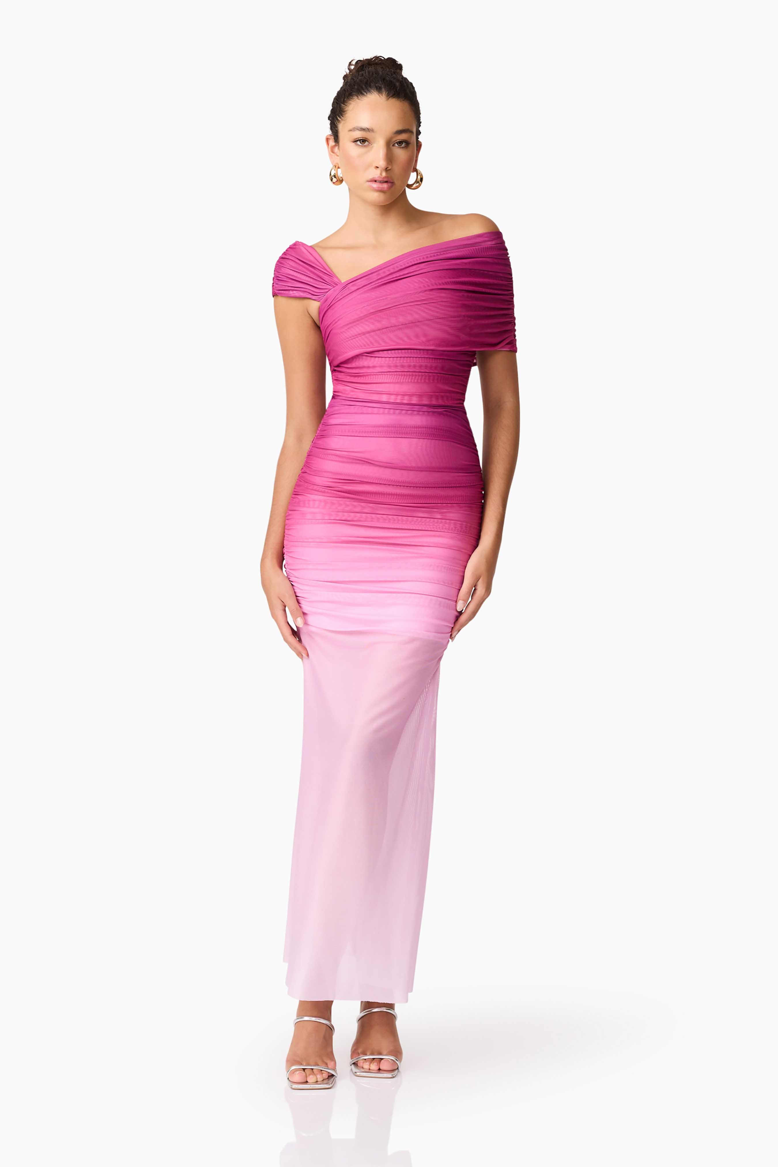 Brigitta Maxi Dress in Pink