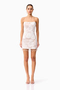 Roxana Strapless Mini Dress in White