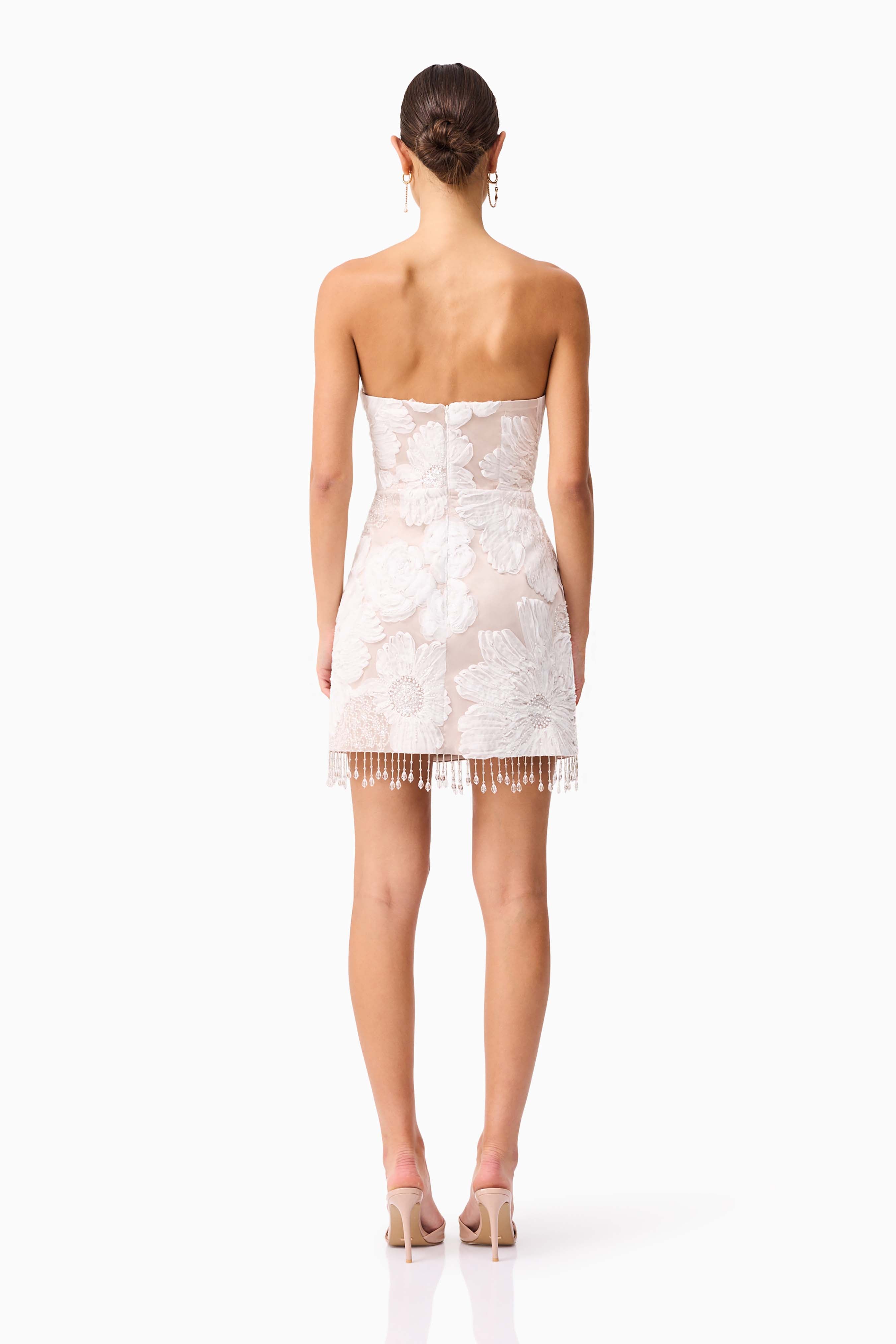 Roxana Strapless Mini Dress in White