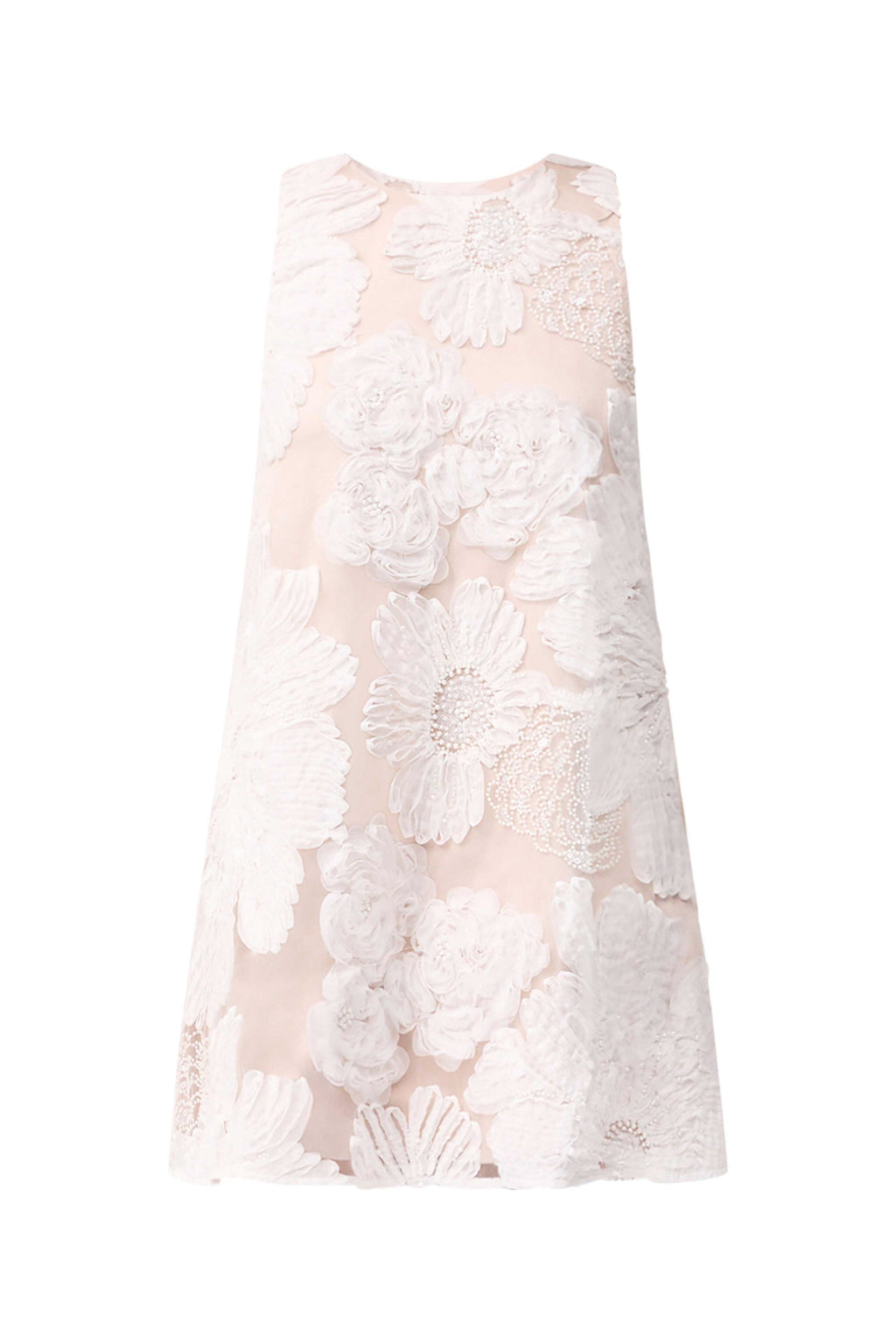 Roxana Shift Mini Dress in White