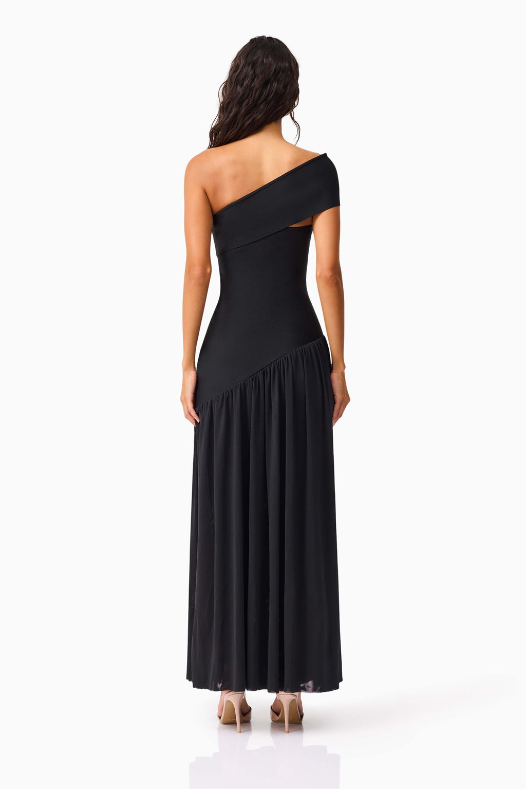 Jesselle Off The Shoulder Gown in Black
