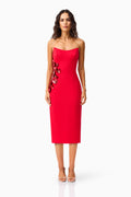 Yasmine Strapless Maxi Dress in Red