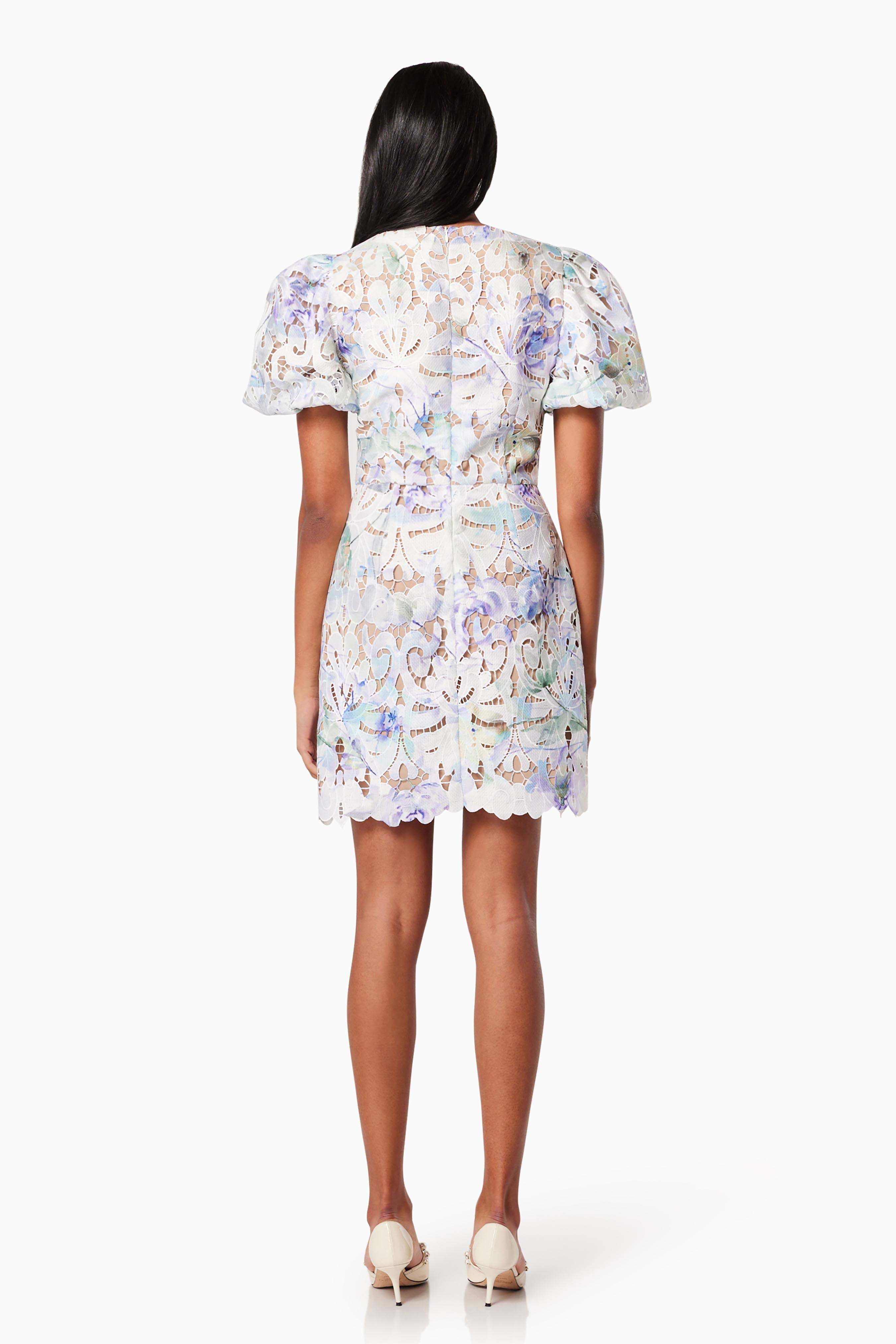 Seville Short Sleeve Mini Dress in Multi