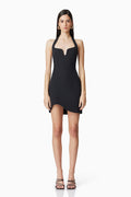 Hazelle Party Mini Dress in Black