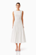 Fifi Midi Dress in White