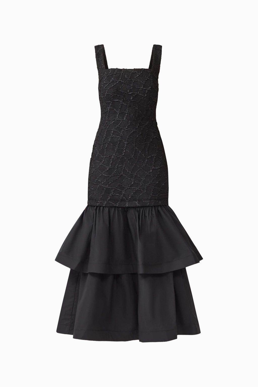 Alexandra Tiered Gown in Black