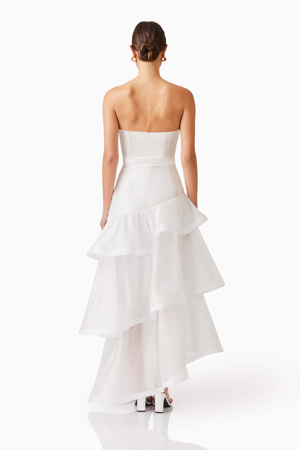 Kalani Strapless Maxi Dress in White