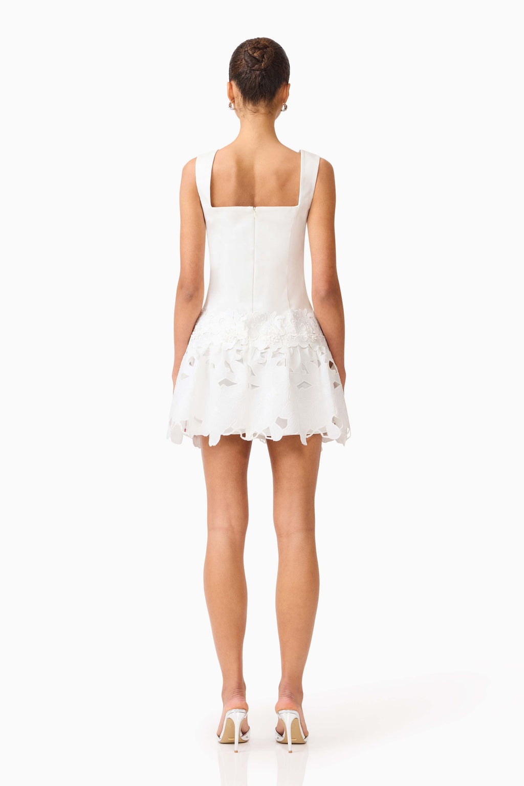 Elizabeth A-Line Mini Dress in White