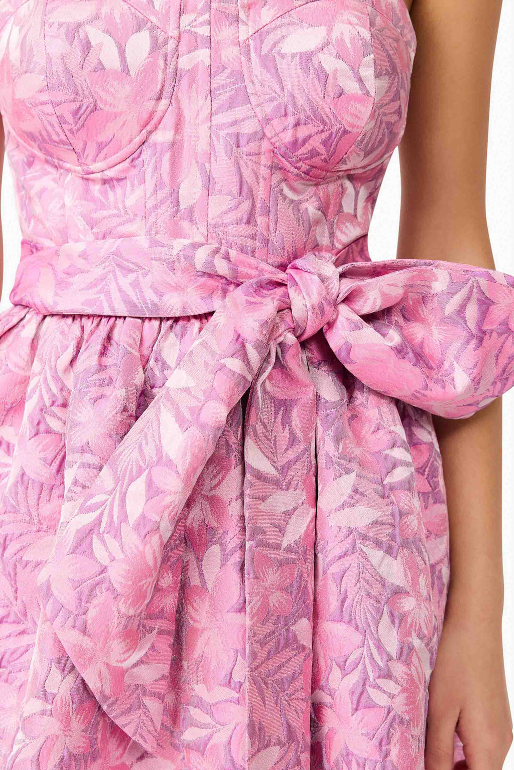 Nadeen A-Line Mini Dress in Pink
