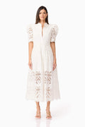 Carli Midi Shirt Dress in White
