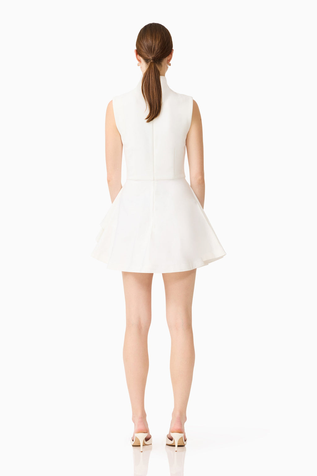 Nydia A-Line Mini Dress in White