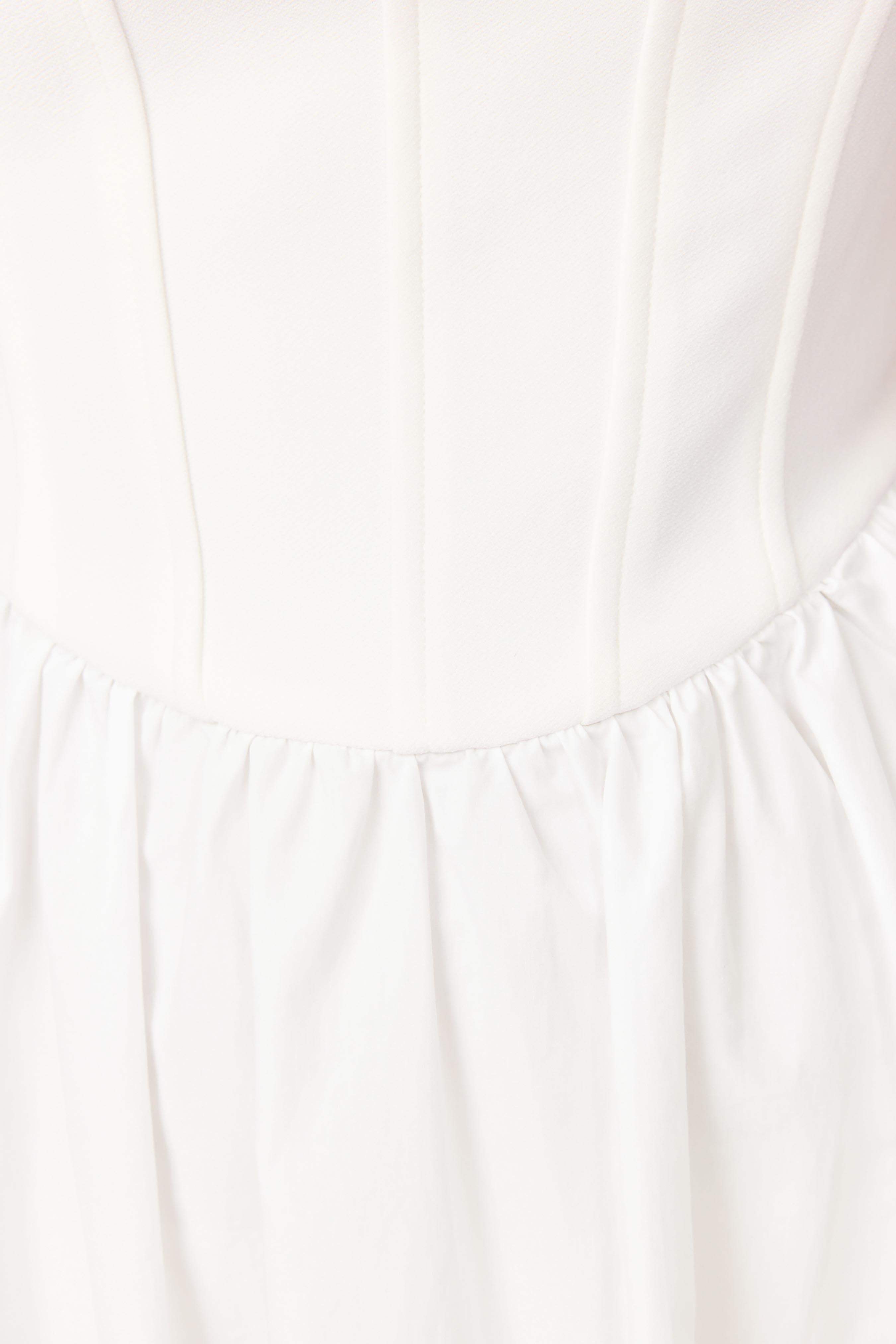 Ingrid Corset Midi Dress in White