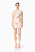Greta Embroidered Set in Cream & Pink Floral