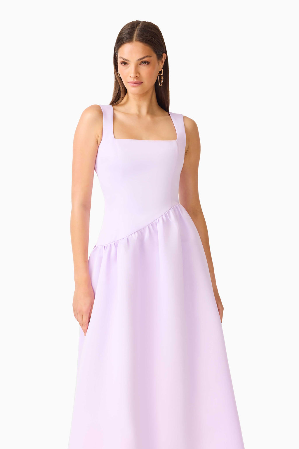 Ruelle A-Line Maxi Dress in Purple