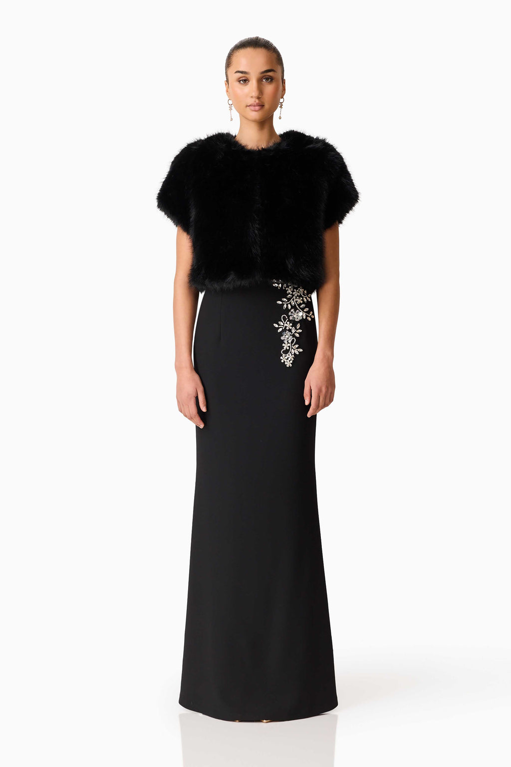 Lucyna Short Sleeve Bolero in Black