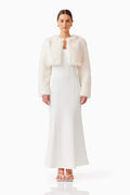 Desiree Cropped Jacket in White