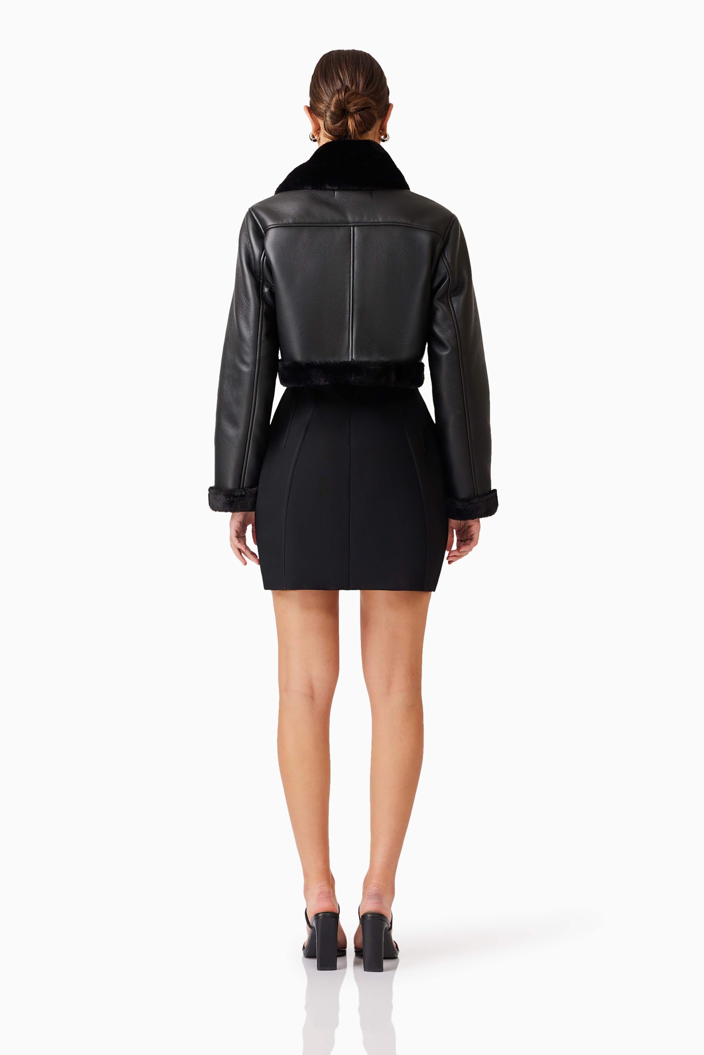 Alta Cropped Jacket in Black