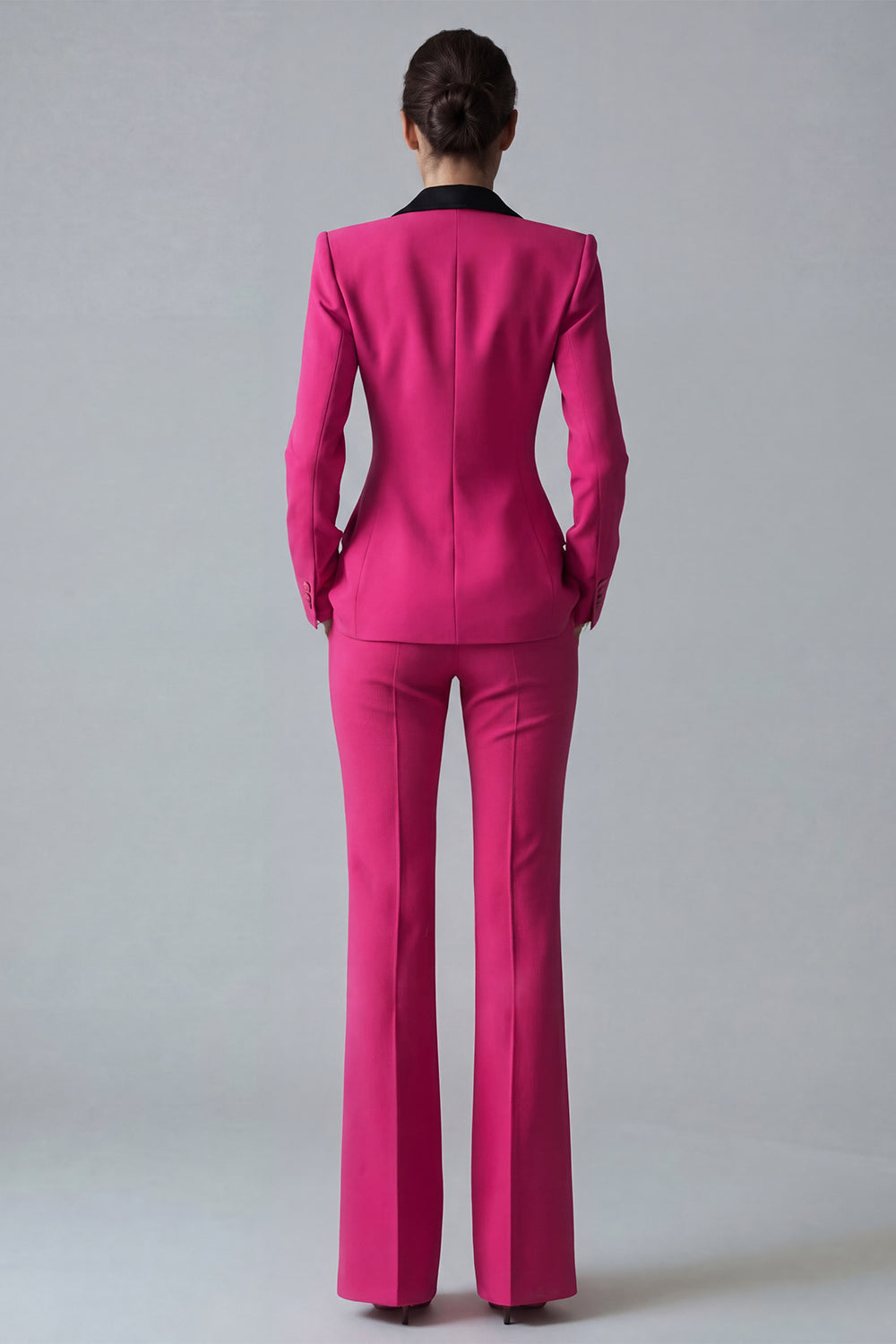 Dark Green Peaked Lapel 2 Piece Classic Women Suits